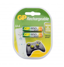 АККУМУЛЯТОР GP RECHARGEABLE 85AAAHC-5DECRC2  ТИП ААА, 850 мАч (2 ШТ. В БЛИСТЕРЕ) (10/100)