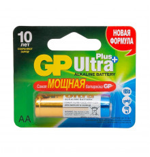 БАТАРЕЙКА GP ULTRA+ 15AUP-2CR1  ТИП АА (1 ШТ. В БЛИСТЕРЕ) (40/160)