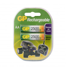 АККУМУЛЯТОР GP RECHARGEABLE 250AAHC-2DECRC2  ТИП АА, 2500 мАч (2 ШТ. В БЛИСТЕРЕ) (1/10/100)