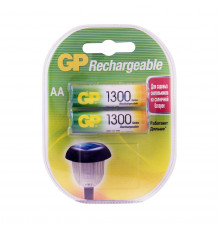 АККУМУЛЯТОР GP RECHARGEABLE 130AAHC-2DECRC2  ТИП АА, 1300 мАч (2 ШТ. В БЛИСТЕРЕ) (1/10/100)