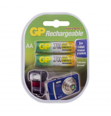 АККУМУЛЯТОР GP RECHARGEABLE 270AAHC-2DECRC2  ТИП АА, 2700 мАч (2 ШТ. В БЛИСТЕРЕ) (10/100)