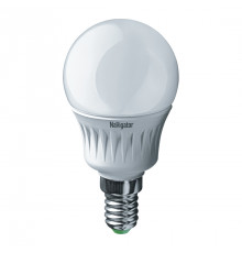 ЛАМПА СВЕТОДИОДНАЯ (LED)  G45  ШАР  07W 2700 К  E27, МАТОВ., ТЕПЛ. СВЕТ (10/100)  