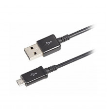 КАБЕЛЬ USB-MICRO USB 1 М ПВХ (ЧЕРНЫЙ) (1/10/100) 