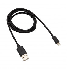 КАБЕЛЬ USB-LIGHTNING 1 М В НЕЙЛОНОВОЙ ОПЛЕТКЕ (ЧЕРНЫЙ) (1/10/100) 