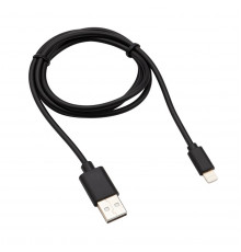 КАБЕЛЬ USB-LIGHTNING 1 М ПВХ (ЧЕРНЫЙ) (1/10/100) 