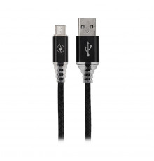 КАБЕЛЬ USB TYPE-C 1 М ПЛОСКИЙ ПВХ (ЧЕРНЫЙ) (1/10/100) 