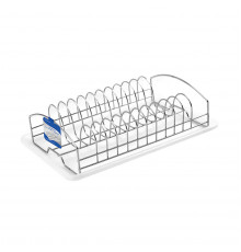 СУШИЛКА ДЛЯ ПОСУДЫ C ПОДДОНОМ 38*25 СМ, ХРОМ. (1/4/12) 