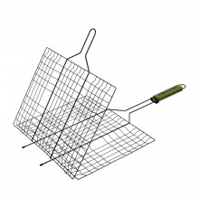 РЕШЕТКА-ГРИЛЬ 40*30*2,5 СМ АНТИПРИГАРН. + ВЕЕР ДЛЯ МАНГАЛА (1/8) 